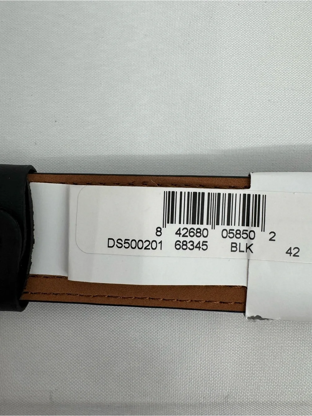 NWT Nike Golf Men's G-Flex Belt Size 42 Black 100% Genuine Leather